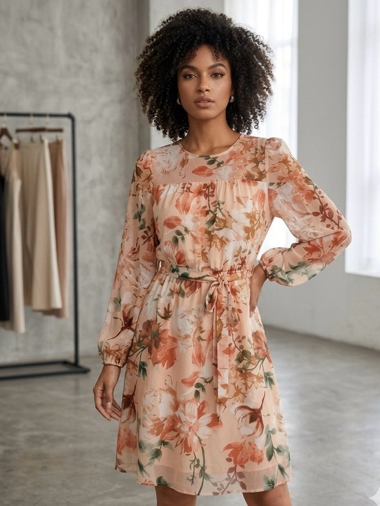 Kate And Lily Dresses & Skirts - Kate & Lily Size 8 Floral Long Sleeve Midi Dress | Like New